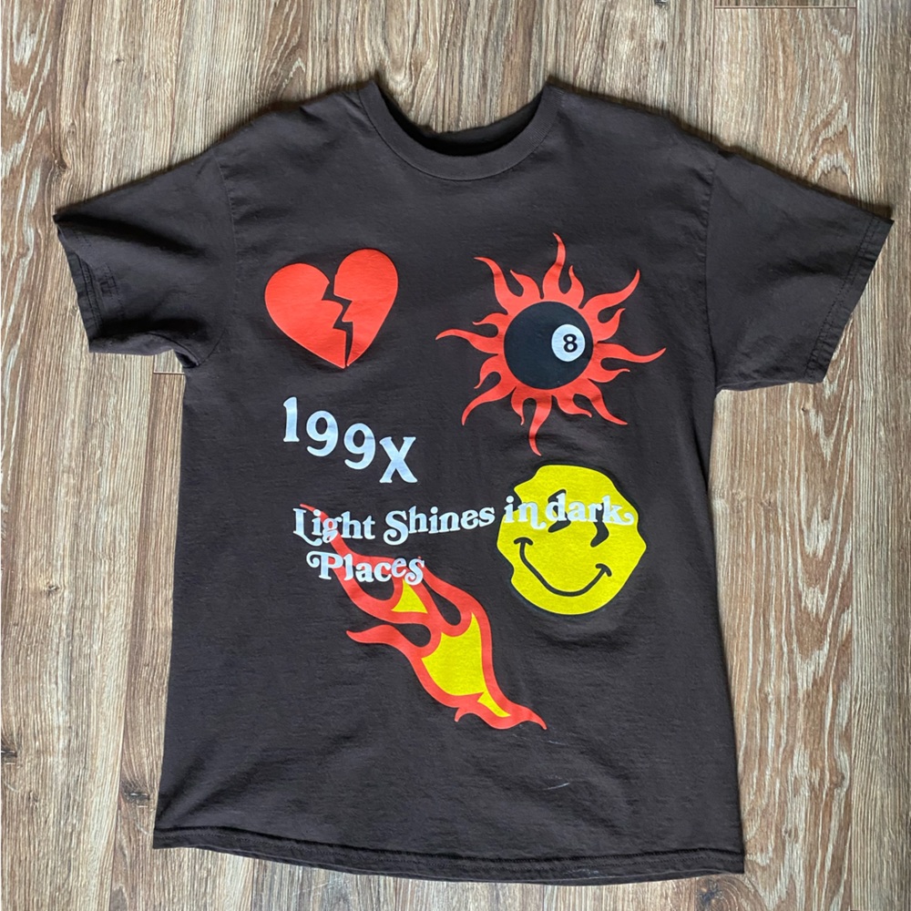 Pacsun “Light Shines In Dark Places” Brown T-Shirt